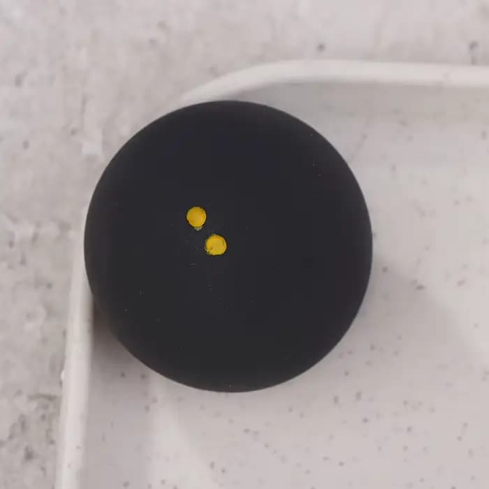 Nouvelles balles de squash en caoutchouc à double points jaunes (1 pièce) pour l'entraînement de vitesse au squash