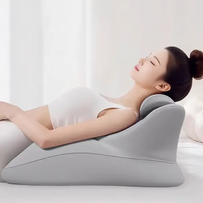 Coussin ergonomique multi-positions en mousse à mémoire de forme pour lecture sur le ventre