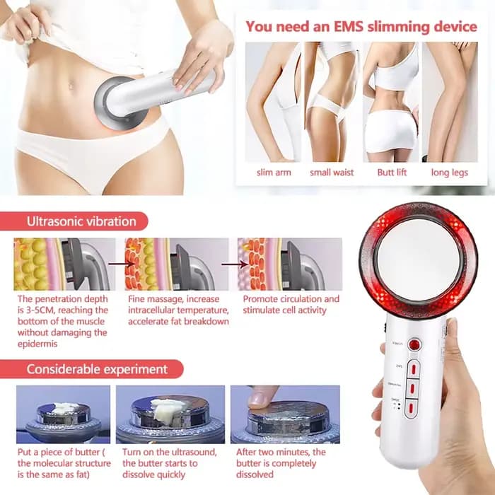 Masseur corporel ultrasonique infrarouge 3 en 1 EMS