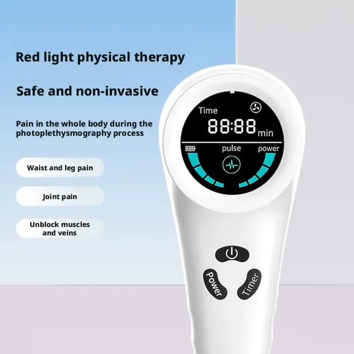 Appareil de beauté infrarouge à lumière rouge 650nm+808nm portable pour le visage et le corps