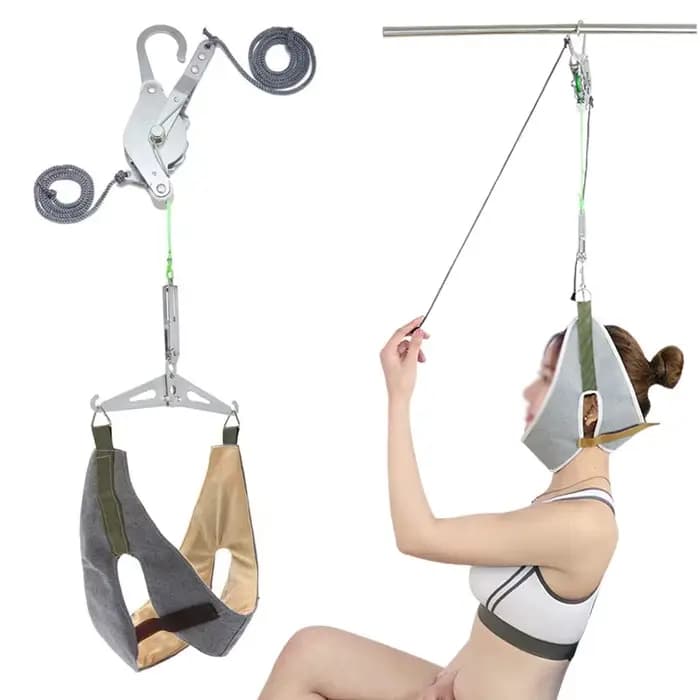 Kit de dispositif de traction cervicale sur la porte