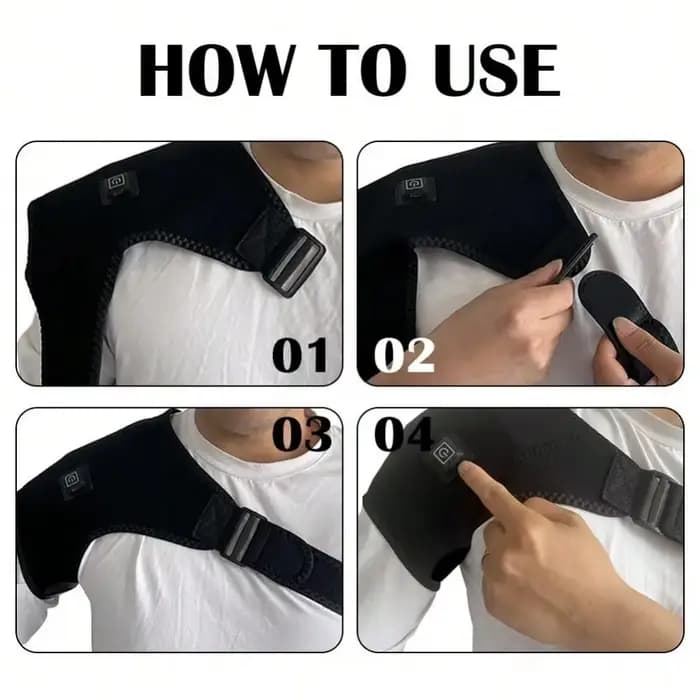 Attelle d'épaule chauffante électrique, sangle de soutien de Massage d'épaule pour bras, épaule, attelle de Fitness, garde au chaud