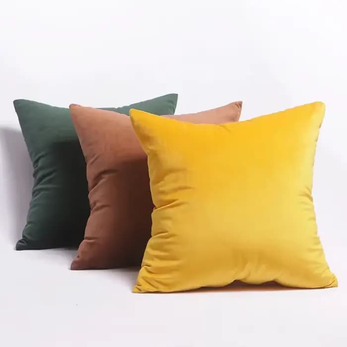 Housse de coussin en velours