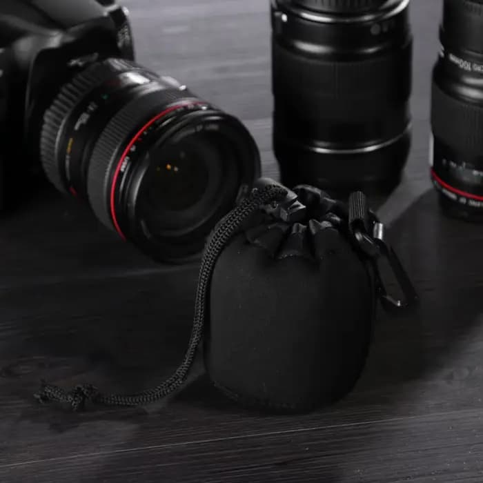 Pochette d'objectif d'appareil photo néoprène étanche souple caméra vidéo pochette d'objectif étui pour Canon Sony pour la plupart des appareils photo reflex numériques
