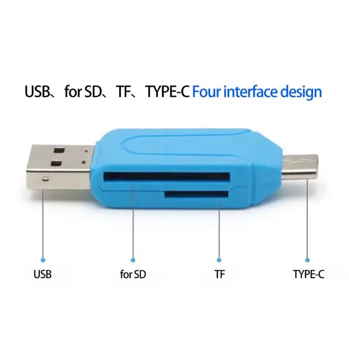 Lecteur de carte mémoire compact et léger pour téléphone, stockage Flash TF USB, lecteur de carte mémoire Plug Play, multi-systèmes pour ordinateur portable