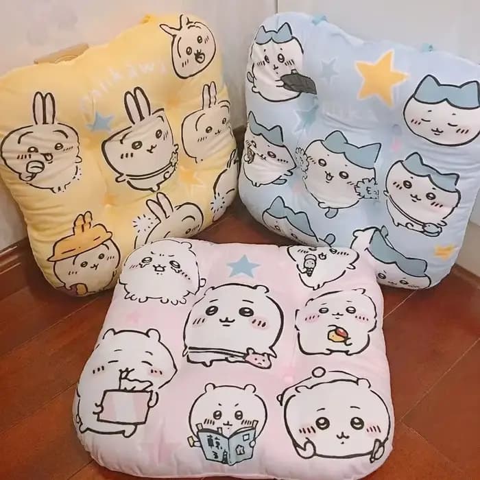 Coussin de siège mignon à motif Chiikawa Usagi, rembourré et antidérapant, pour chaise, dortoir, salle de classe, canapé, bureau, cadeau d'anniversaire