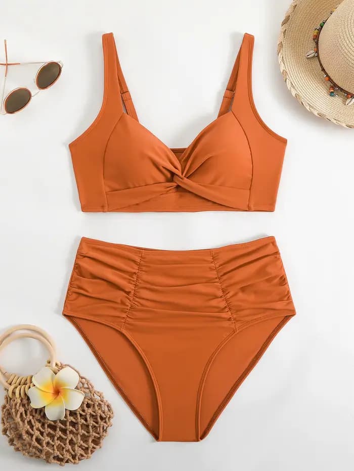 Maillot de bain pour femmes 2025 femmes deux pièces maillot de bain Sexy deux pièces taille haute Bikini maillot de bain envshenльники жіно ::й 2