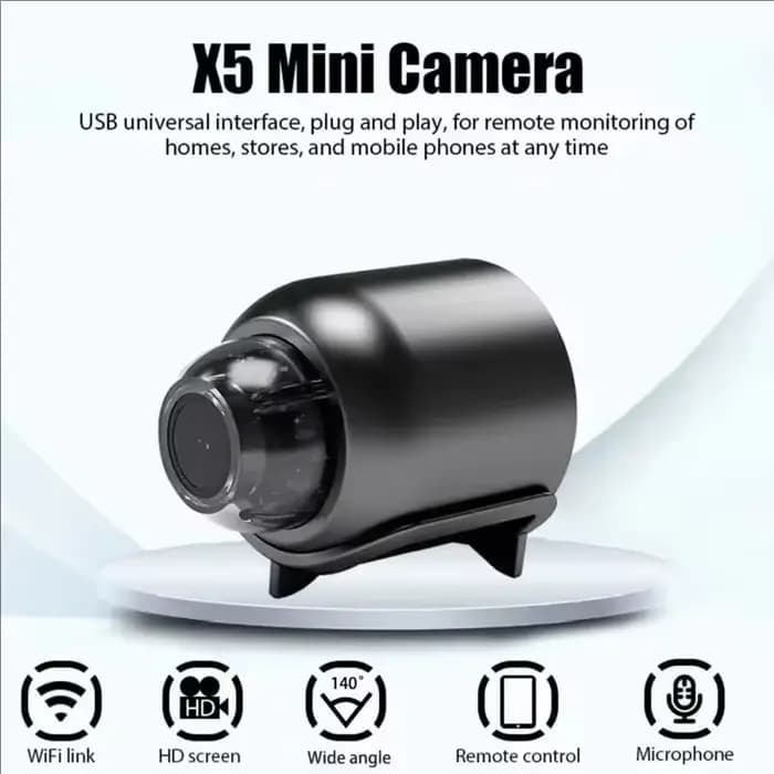 Nouvelle mini caméra X5 1080P, vision nocturne claire, légère, portable, caméras de qualité supérieure, détection de mouvement, caméra de surveillance sans fil