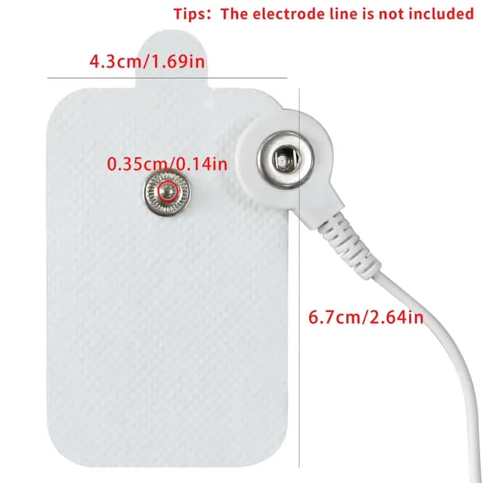 Électrodes en gel TENS auto-adhésives en tissu non tissé pour machine de massage corporel relaxant