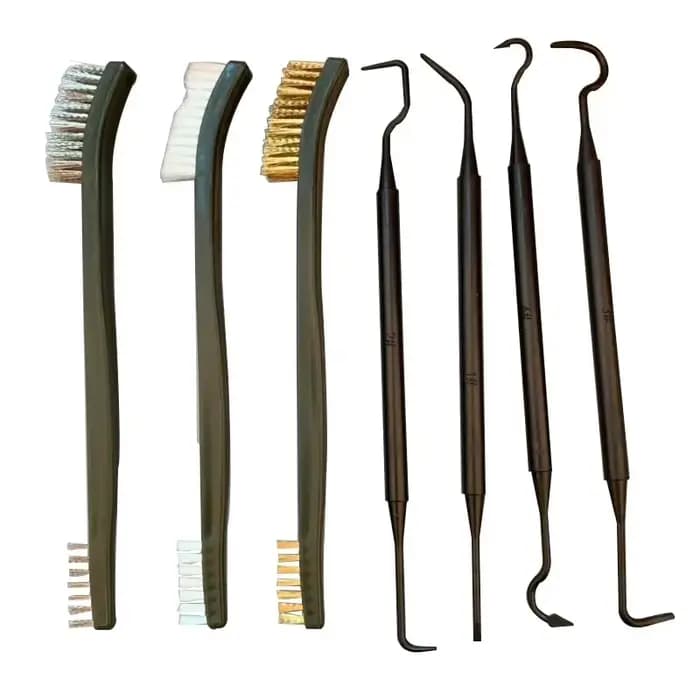 Ensemble de nettoyage de pistolet en Nylon à Double extrémité, brosses de nettoyage pour fusil de chasse en plein air, accessoires, ensemble universel de nettoyage de pistolet
