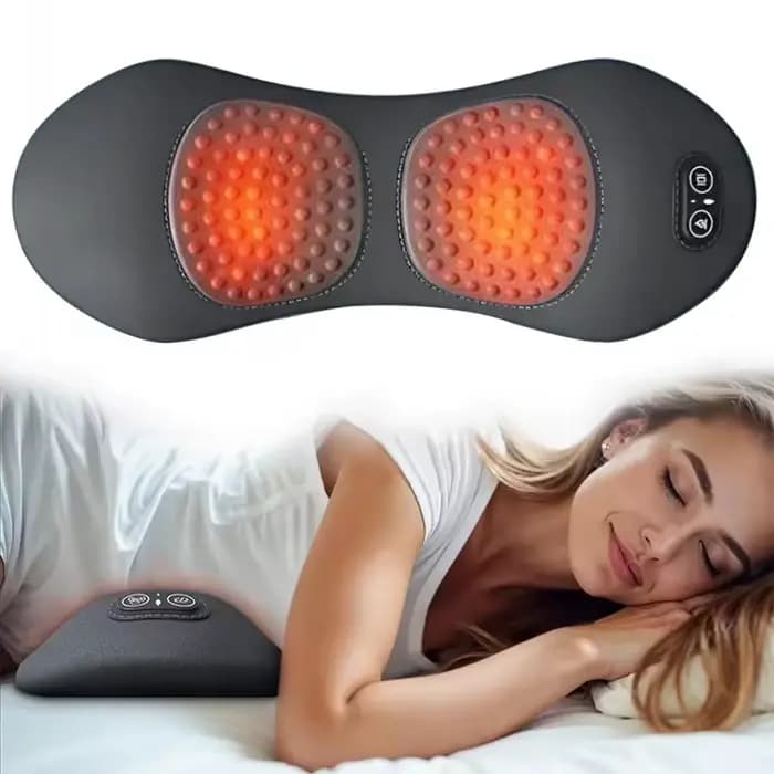 Masseur de dos 3 en 1, Vibration thermique pour soulager les maux de dos