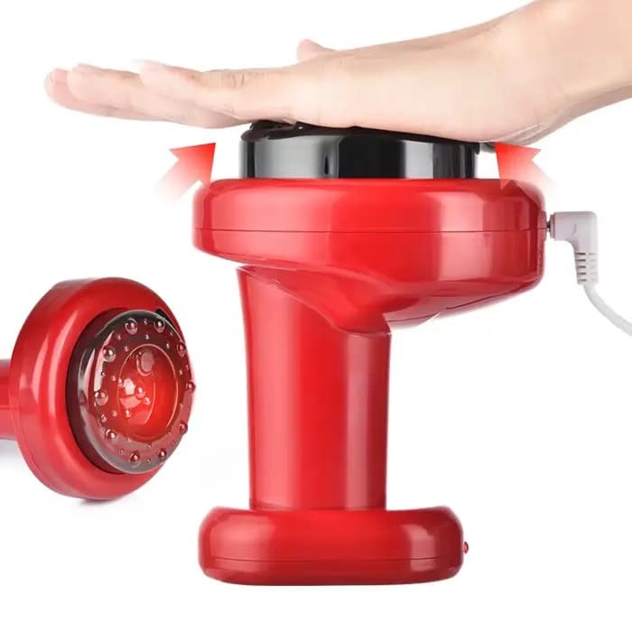 Ventouses électriques Massage Guasha grattage EMS masseur corporel canettes sous vide ventouse chauffage IR Anti-Cellulite brûleur de graisse minceur