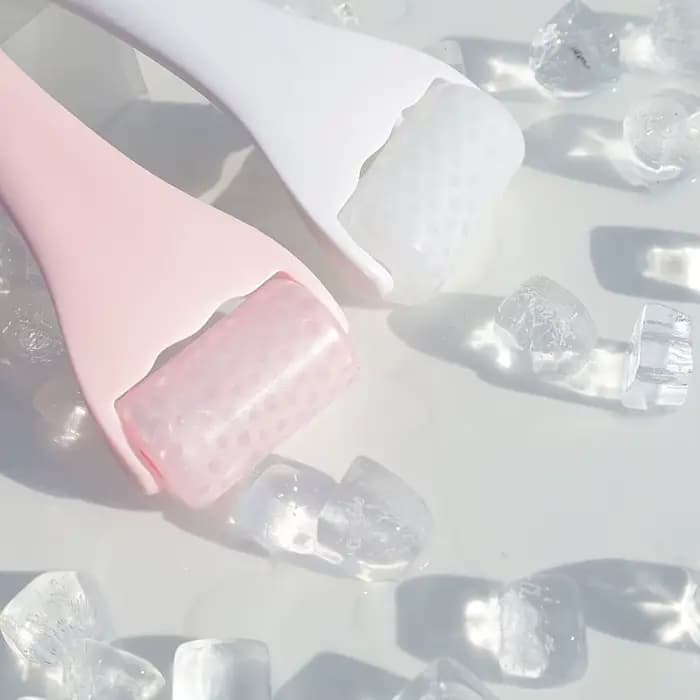 Kit de massage facial : rouleau et moule à glace en silicone réutilisables pour spa
