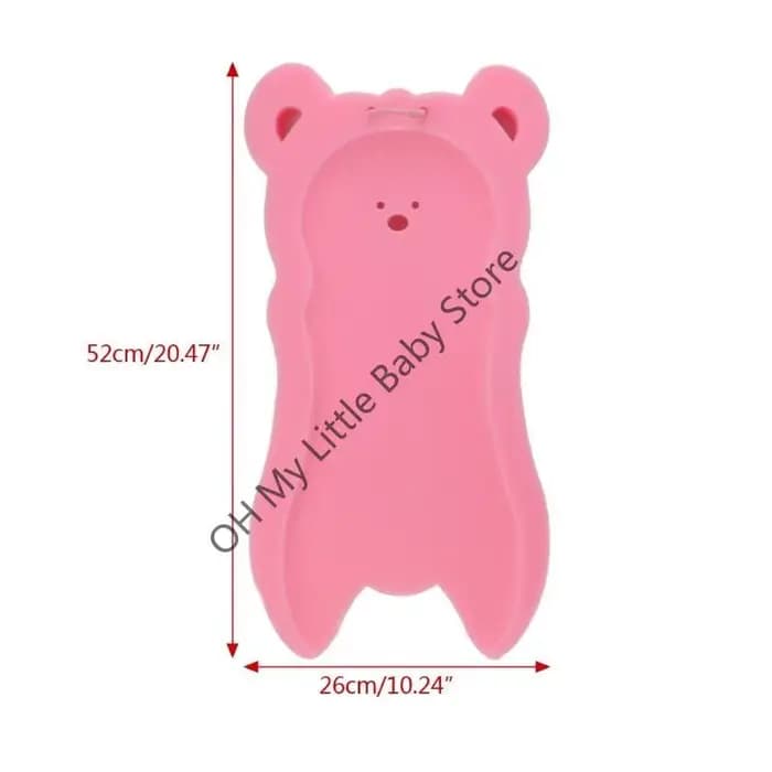 Coussin bain pour nouveau-né M76C, éponge bain pour bébé, tapis bain antidérapant pour nouveau-né en bas âge