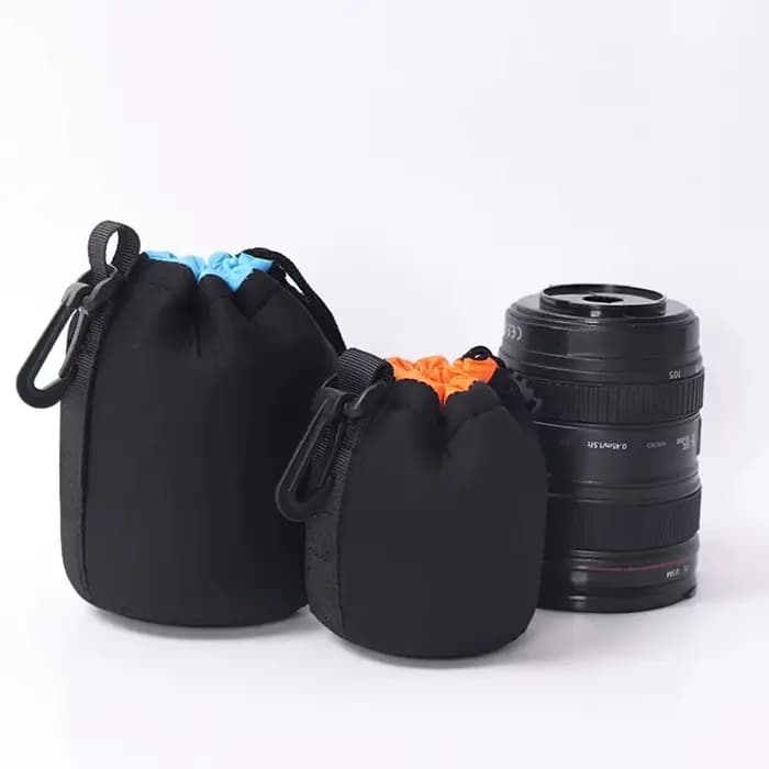 Pochette pour objectif d'appareil photo en néoprène, étanche et souple, pour Canon, Sony et la plupart des appareils photo reflex numériques