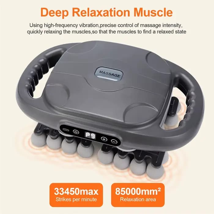 Pistolet de massage corporel à 42 têtes, vibrations à haute fréquence, pistolet de fascia, masseur pour le dos, la taille, les cuisses, le cou, les épaules, masseur musculaire