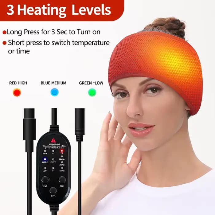 Chauffage électrique bandeau de soulagement des maux de tête ceinture