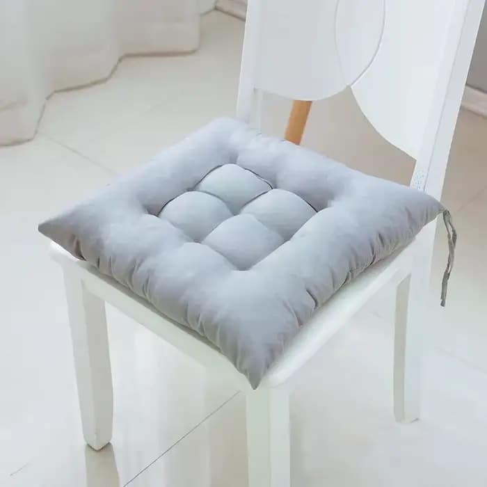 Coussin rembourré doux en coton, 1 pièce, tapis carré solide pour chaise, bureau, décoration de la maison, voiture, jardin, salon, siège