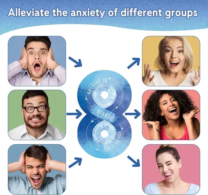 36 autocollants sensoriels apaisants anti-stress