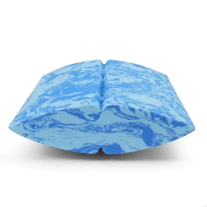 Ensemble support pratique tapis avec articles rembourrés marbrés bleus pour Pilates