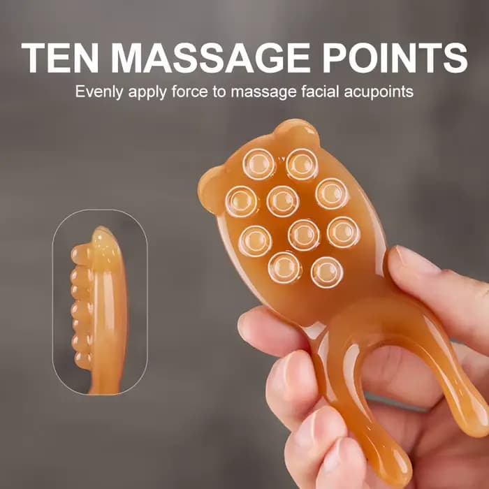 Grattoir nasal pour massage des points d'acupuncture du visage