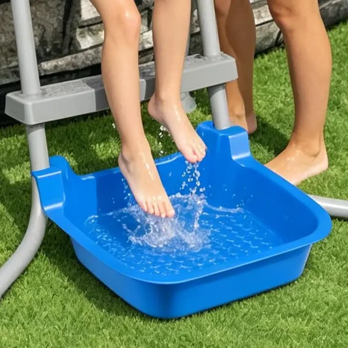 Bassin de Bain de Pieds Antidérapant pour Spa, Plage, Extérieur, Maison, Salon, Usage Professionnel, Récupération Post-Entraînement, Hommes et Femmes
