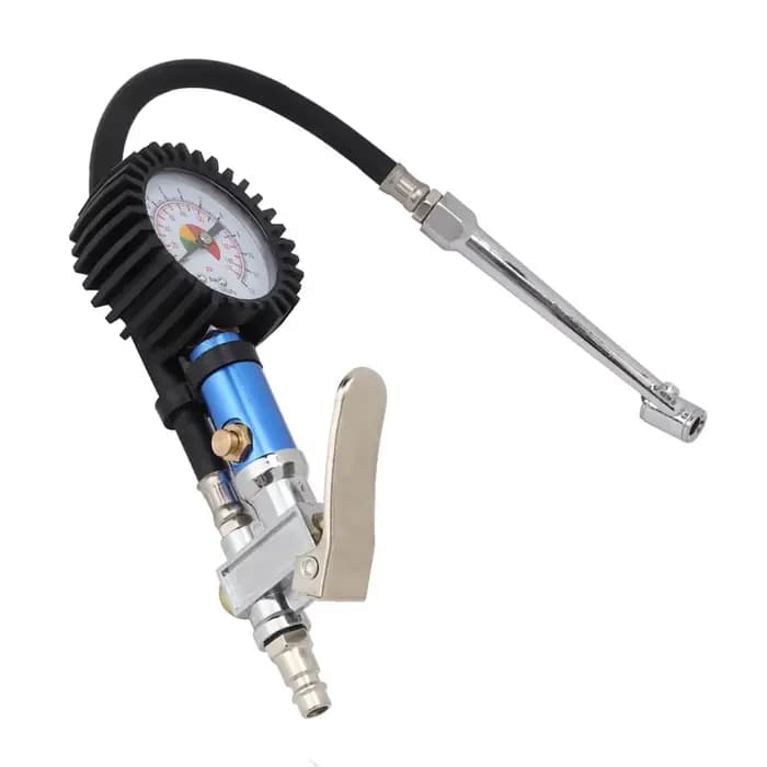 Pistolet de gonflage pour pneus, jauge de gonflage, pompe, 12 gonfleurs de pneus auto-serrables avec manomètre d'air et connecteur d'air rapide