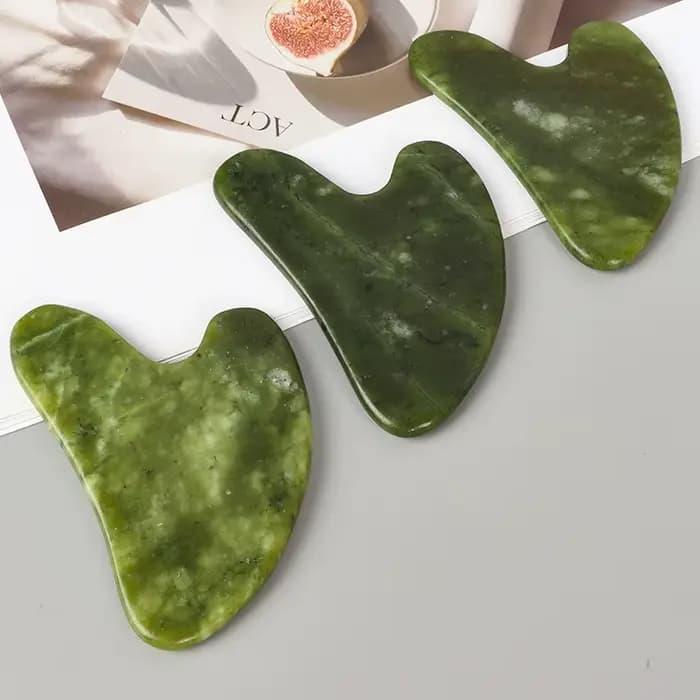 Outil de massage Gua Sha en jade Xiuyan