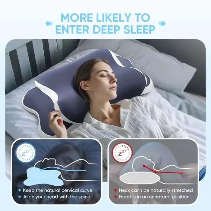 Oreiller cervical en mousse à mémoire de forme