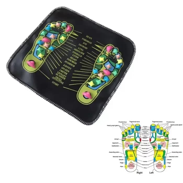 Tapis de Massage des pieds acupression coussin