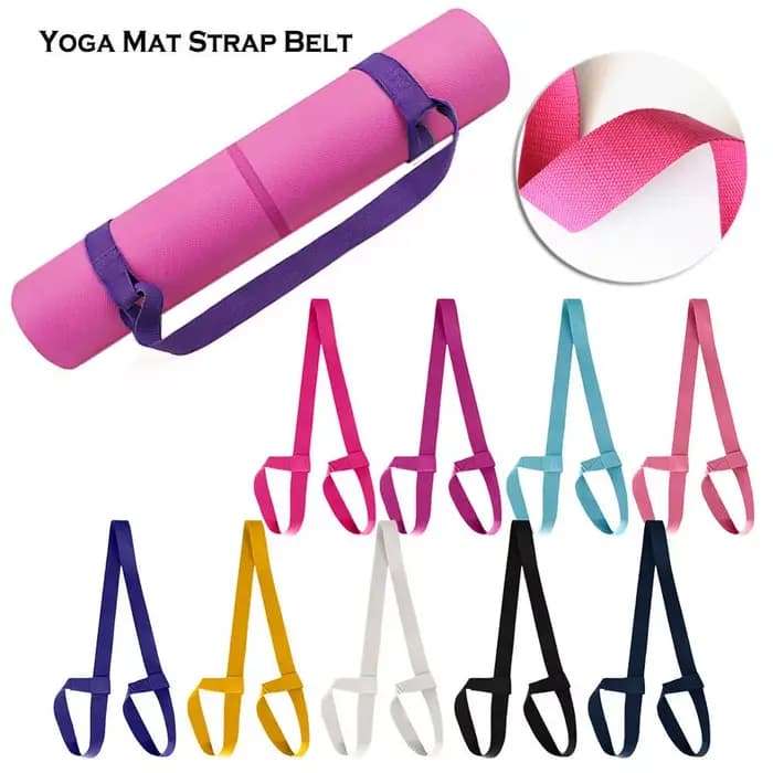 Sangle de transport réglable pour tapis de yoga de haute qualité – Ceinture élastique de fitness pour l'exercice et le stretching