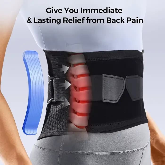 Ceinture de soutien lombaire réglable à 4 bretelles pour hernie discale