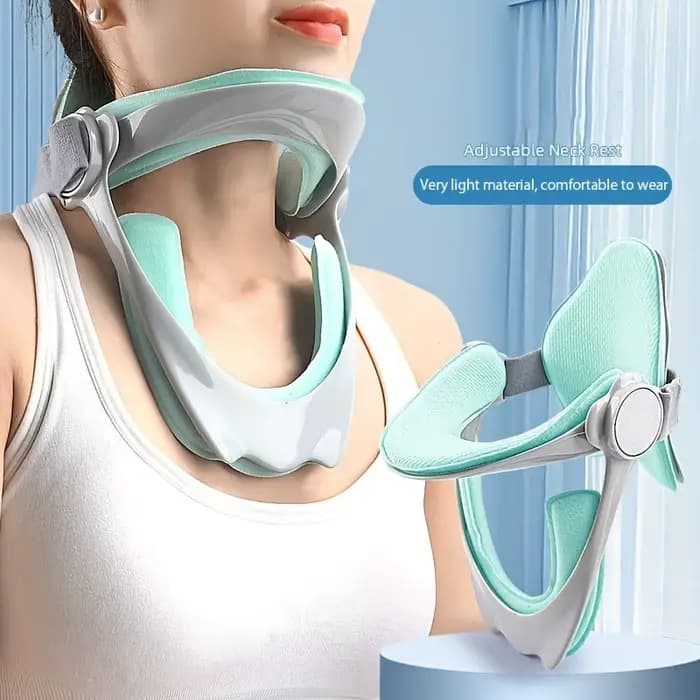 Oreiller ergonomique de soutien du cou avec sangle réglable • Polyester respirant • Confort et durabilité • Soins cervicales • Cadeau idéal