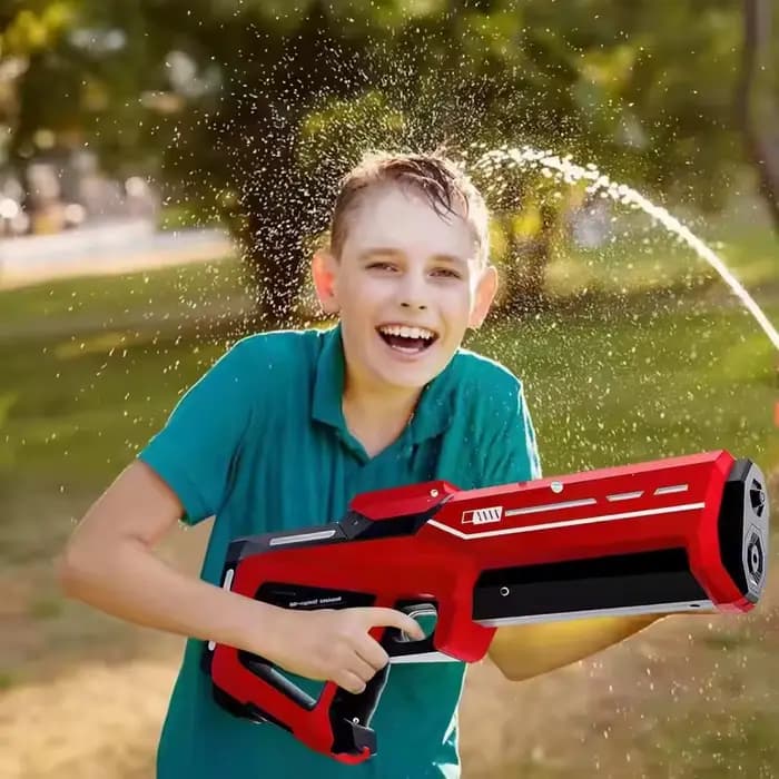 Pistolet à eau électrique pour adultes, puissant, à aspiration automatique, idéal pour l'été, la plage, la piscine, le jardin, les jeux en plein air