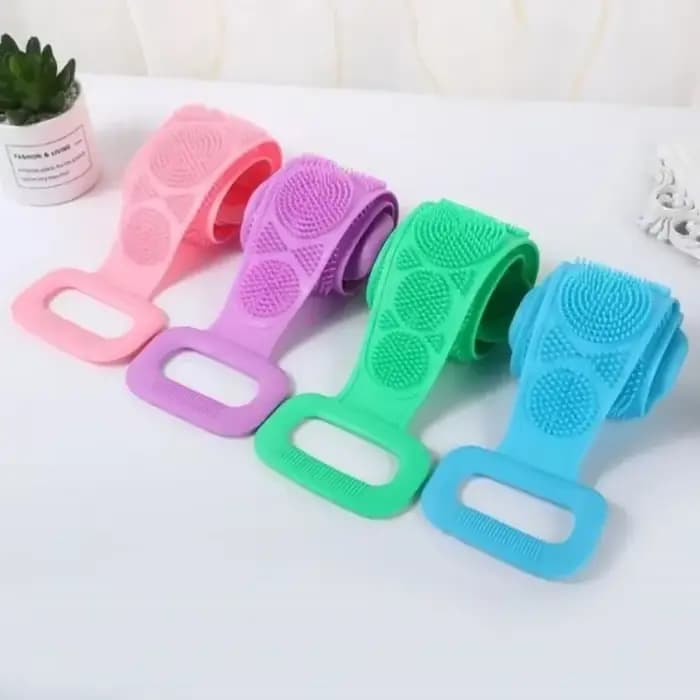1 éponge de massage exfoliante en silicone pour le dos