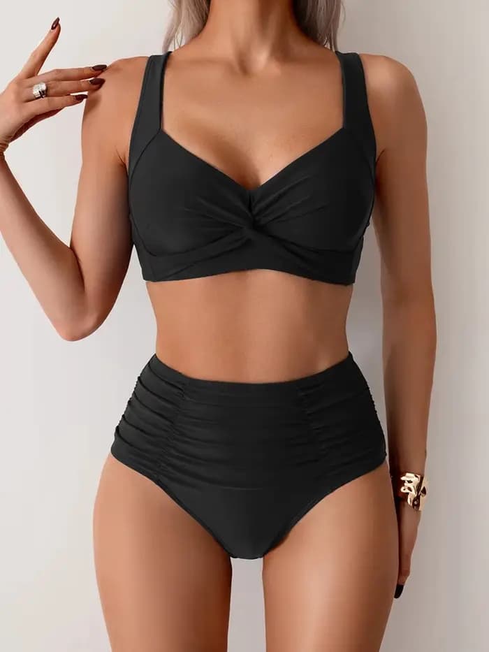 Maillot de bain pour femmes 2025 femmes deux pièces maillot de bain Sexy deux pièces taille haute Bikini maillot de bain envshenльники жіно ::й 2
