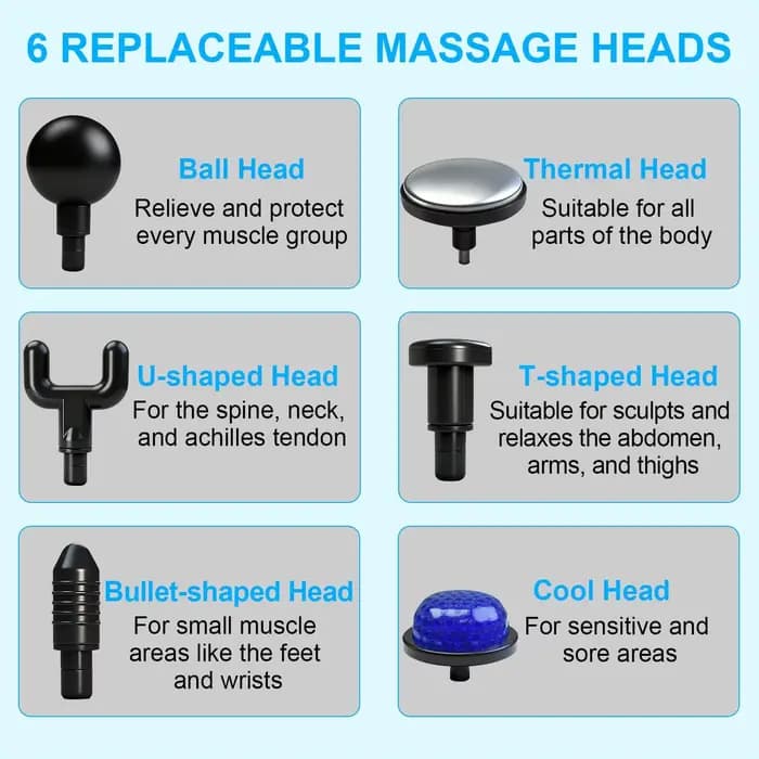 Pistolet de Massage des tissus profonds avec chaleur froide