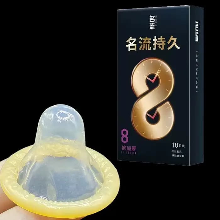 Préservatifs pour hommes à effet retardant 8 fois plus long, pour des rapports sexuels plus longs, réduisant la sensibilité, ultra épais, longue durée, manchons pour pénis, jouets sexuels
