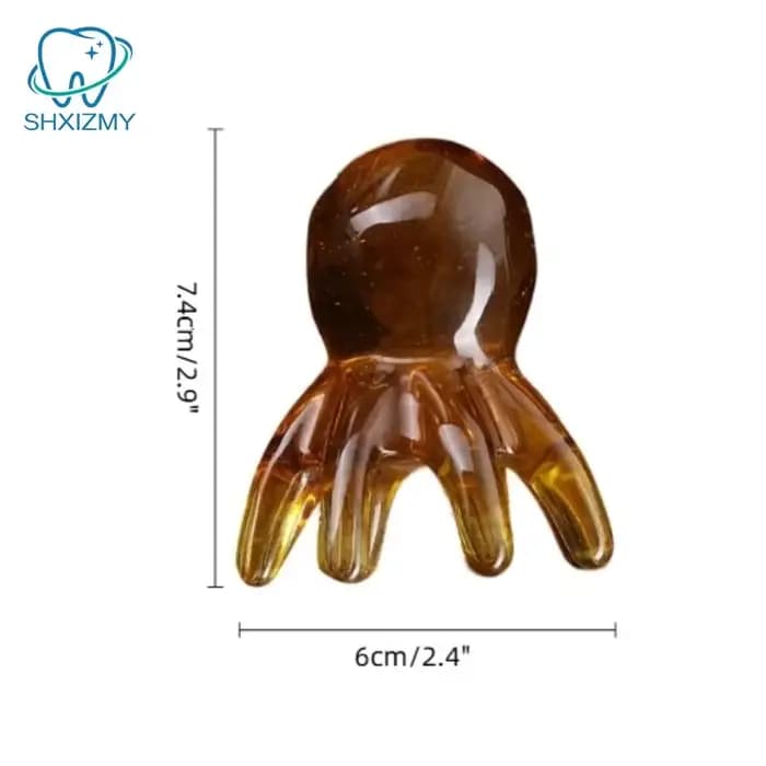 Tête de poulpe ergonomique en résine Gua Sha