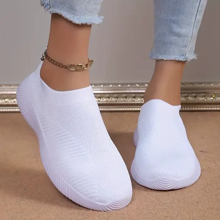 Chaussures pour femmes roses chaussures plates respirantes chaussures élastiques pour femmes baskets Zapatos Mujer chaussures d'été chaussures de sport légères