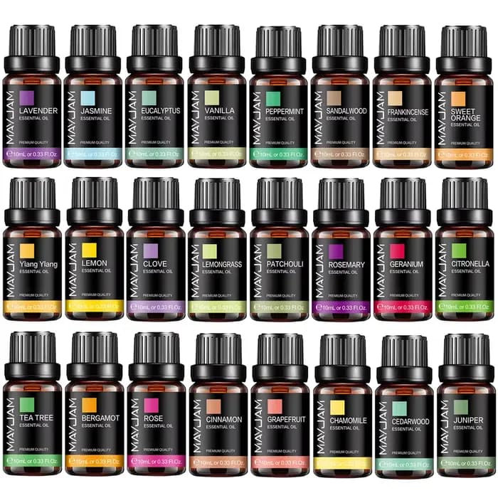 MAYJAM 10ML huile essentielle lavande jasmin Eucalyptus vanille bois de santal bergamote romarin citronnelle cannelle