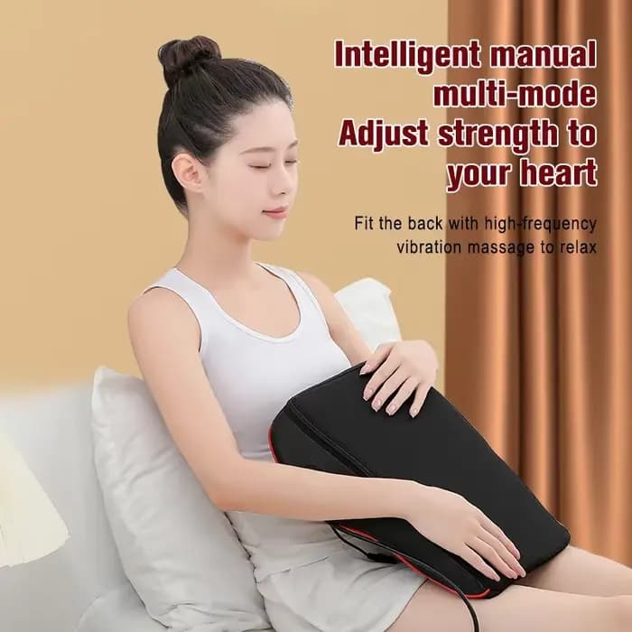 Masseur électrique de corps de traction cervicale de cou de tête de Shiatsu oreiller de dos de voiture avec le dispositif de Massage vibrant de chauffage