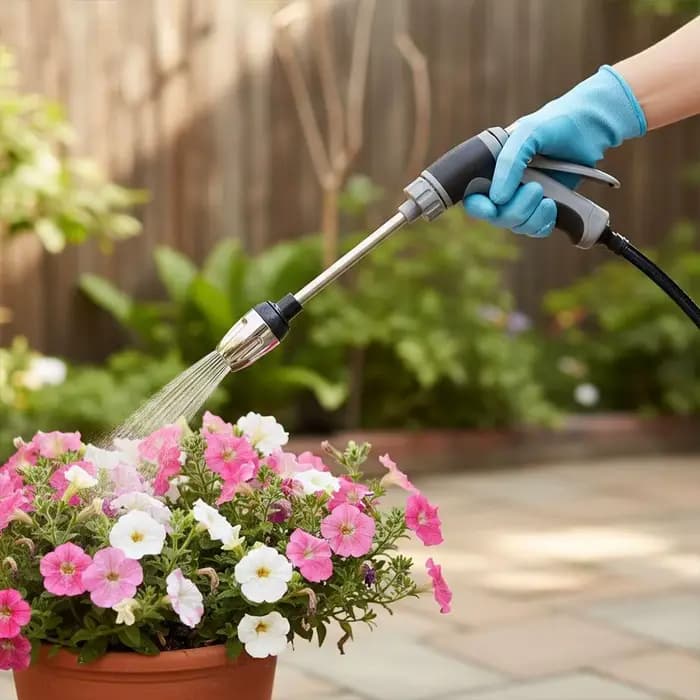 Pistolet à eau haute pression léger avec poignée en caoutchouc, pistolet pulvérisateur en métal pour le lavage de voitures à domicile, l'arrosage du jardin