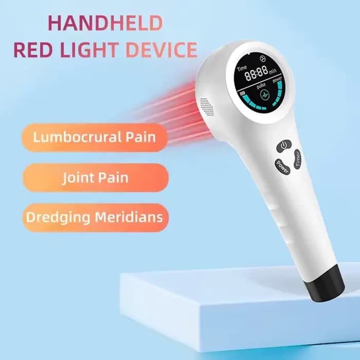 Appareil de beauté infrarouge à lumière rouge 650nm+808nm portable pour le visage et le corps