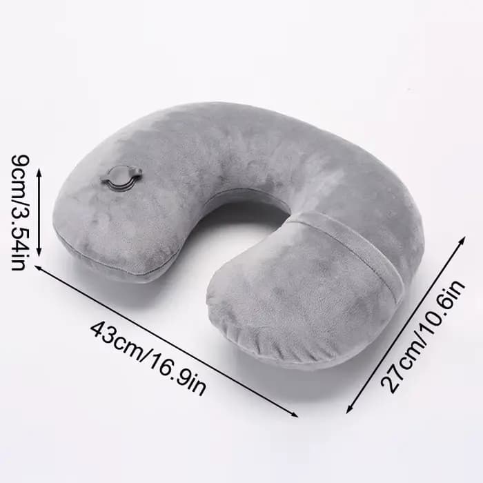 Oreiller de voyage gonflable Portable en forme de U