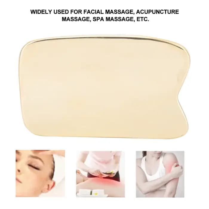 Planche de massage Guasha en laiton pour le corps