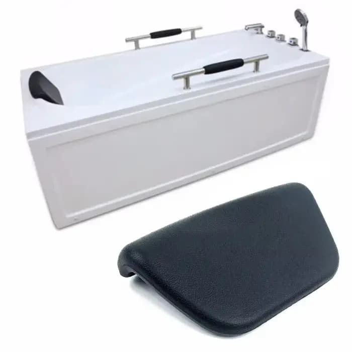 Oreiller de bain noir avec aspiration standard