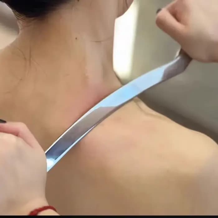 Massage de grattage Gua Sha pour grands Muscles
