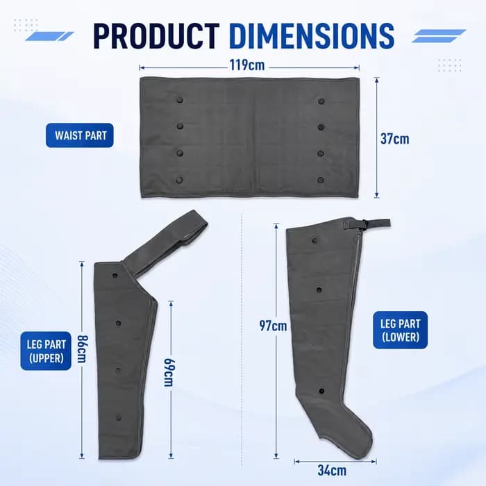 Ohio eur de jambes et de pieds à compression d'air