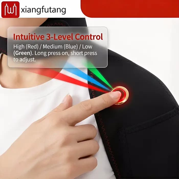Masseur chauffant électrique pour épaules et nuque
